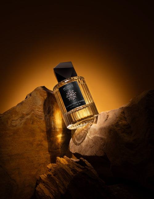Stimuli Toasted Tonka & Wood parfum bottle with spray cap